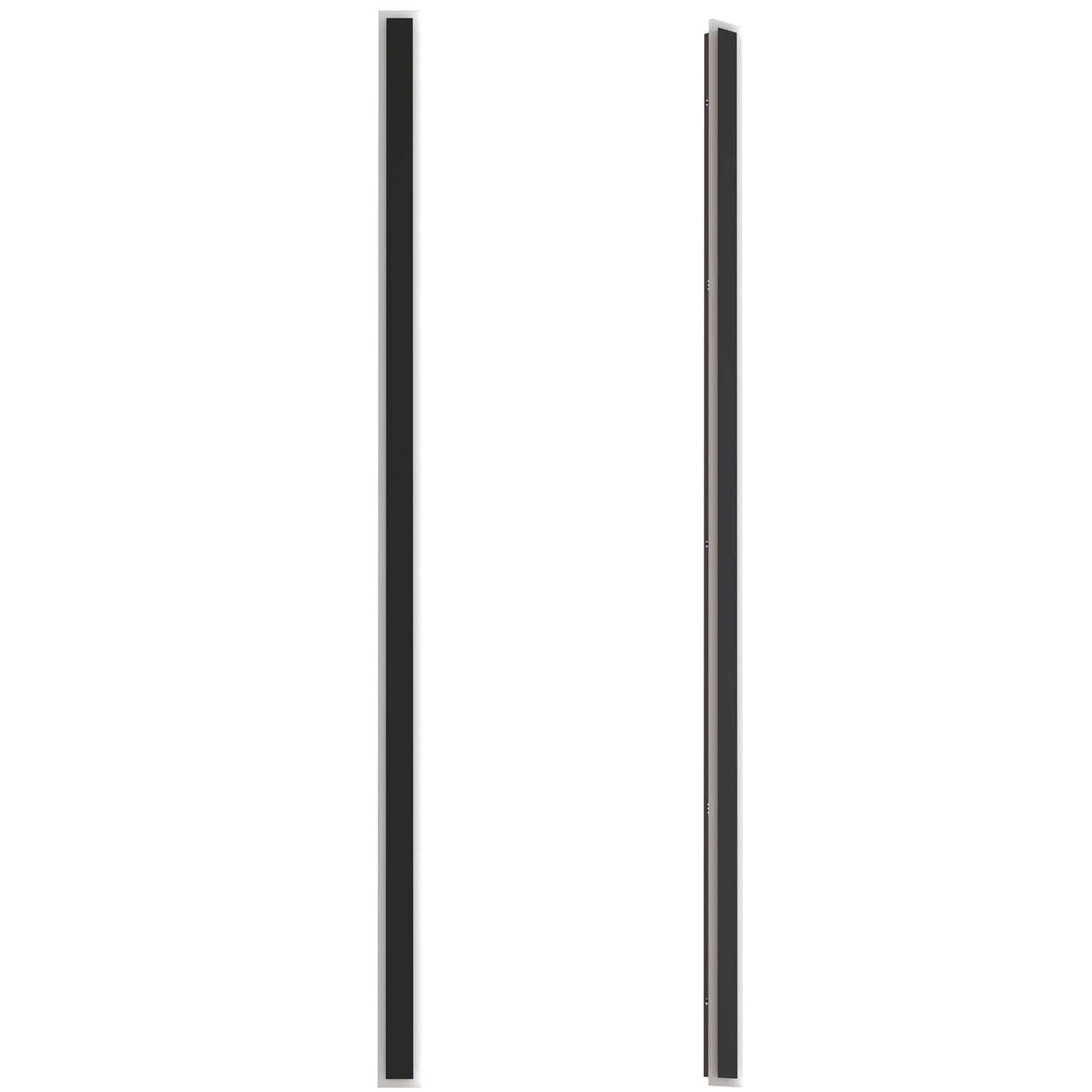 80 in. 1-Light Black Modern Integrated LED Outdoor Wall Light, Waterproof Porch Lantern Sconce for Garden