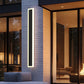 24 in. 1-Light Black Modern Integrated LED Outdoor Wall Light, Waterproof Porch Lantern Sconce for Garden