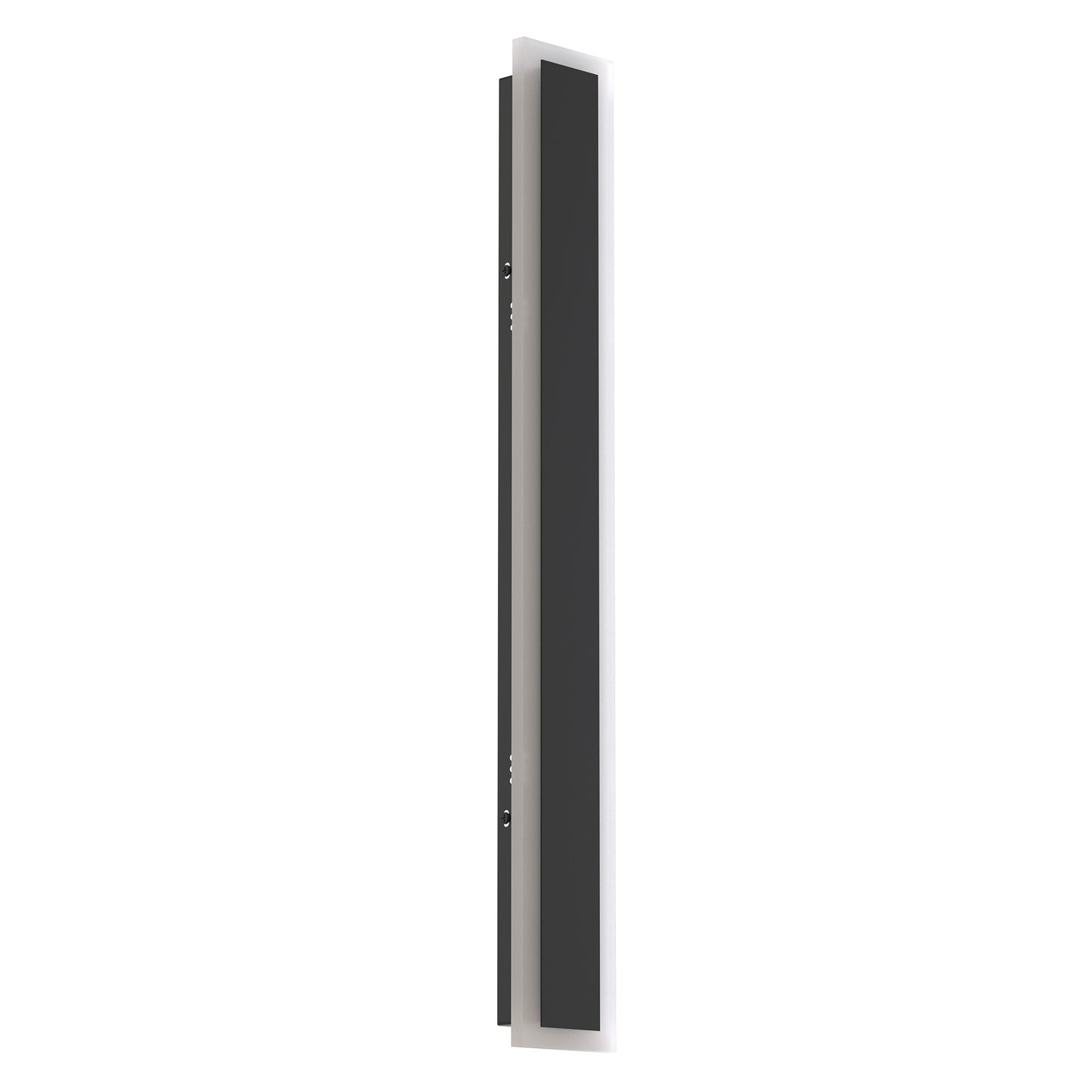 24 in. 1-Light Black Modern Integrated LED Outdoor Wall Light, Waterproof Porch Lantern Sconce for Garden