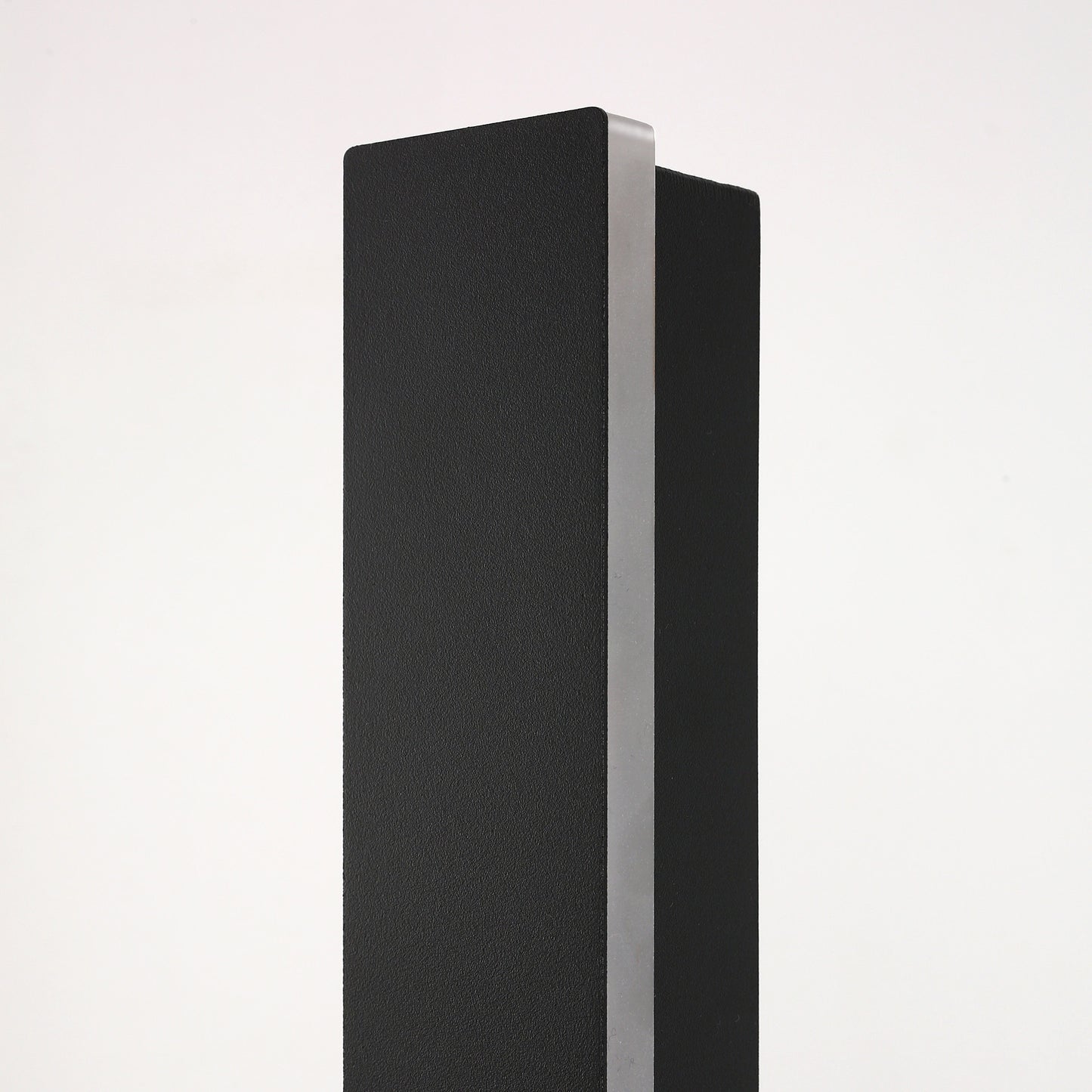 39 in. 30-Watt Black Outdoor Hardwired Linear Waterproof 3000/4500/6000K Integrated LED Wall Lantern Sconce