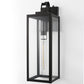 20 in. 2-Pack Large Black Outdoor Wall Lantern Sconce Waterproof with Dusk to Dawn for Porch LED Bulbs Included