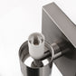 18 in. 2-Light Brushed Nickel and White Double Tube Wall Sconce, Sleek Up and Down Light Fixture for Bathroom, Bedroom