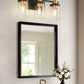 20 in. 3-Light Black Gold Bathroom Vanity Light with Clear Glass Shades for Mirror and Vanity
