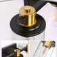 20 in. 3-Light Black Gold Bathroom Vanity Light with Clear Glass Shades for Mirror and Vanity