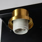 27 in. 4 Light Bathroom Vanity Light, Modern Black and Gold Bathroom Lights Fixtures Over Mirror with Clear Glass Shade