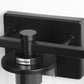 33 in. 5-Light Black Bathroom Vanity Light with Clear Glass Shades for Bathroom, Bedroom, or Hallway