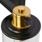 26 in. 4-Light Black Gold Bathroom Vanity Light Fixture, Clear Glass Shade Wall Sconce for Bathroom, Mirror, or Hallway