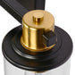 32 in. 5-Light Black Gold Bathroom Vanity Light Fixture, Clear Glass Shade Wall Sconce for Bathroom, Mirror, or Hallway