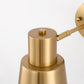 5.1 in. 2-Pack Gold Wireless Wall Sconces, Dimmable LED Wall Lights with Remote Control for Bathroom