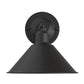 9 in. 2-Pack Black Wireless Wall Sconces, Dimmable LED Wall Lights with Remote Control for Bathroom