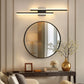 2-Light Modern Matte Black LED Wall Sconce with Frosted Acrylic Shade, Linear Sconce for Bedroom, Hallway, Living Room