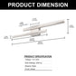 2-Light Minimalist Nickel LED Wall Sconce with Frosted Acrylic Shade, Modern Wall Light for Bedroom, Living Room