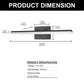 24-Watt 1-Light 24 in. Wall Sconce Vanity Light in Black, Integrated LED Bathroom Wall Light Bar, Light for Mirror