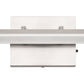 24 in. 24-Watt 1-Light Nickel Vanity Light Integrated LED Wall Sconce for Bathroom, Modern Matte Black Light Bar Over