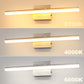 24 in. 24-Watt 1-Light Nickel Vanity Light Integrated LED Wall Sconce for Bathroom, Modern Matte Black Light Bar Over