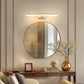 24 in. 24-Watt 1-Light Nickel Vanity Light Integrated LED Wall Sconce for Bathroom, Modern Matte Black Light Bar Over
