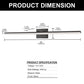 48 in 1-Light 24W Black Integrated LED Vanity Light, Bathroom Wall Sconce, Modern Light Bar for Mirror and Makeup