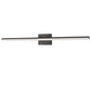 48 in 1-Light 24W Black Integrated LED Vanity Light, Bathroom Wall Sconce, Modern Light Bar for Mirror and Makeup