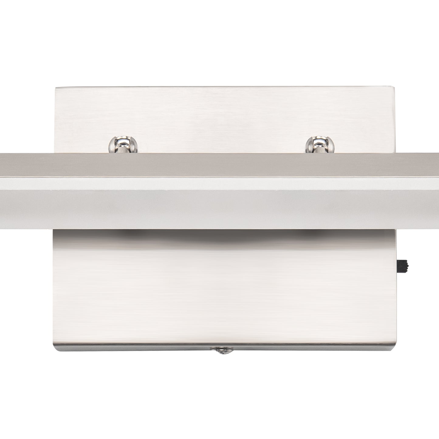 24-Watt 1-Light Nickel Integrated LED Vanity Light, 48 in. Modern Bathroom Wall Sconce, Adjustable Light Bar for Mirror