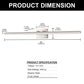 24-Watt 1-Light Nickel Integrated LED Vanity Light, 48 in. Modern Bathroom Wall Sconce, Adjustable Light Bar for Mirror