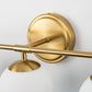 24 in. 3-Light Brass Vanity Light Fixture with Frosted Glass Globes Modern Wall Sconce for Bathroom, Mirror, and Hallway