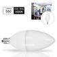 Yansun 60 Watt LED Non-Dimmable Light Bulb E12/Candelabra (Set of 6), B10 Chandelier Candle Bulbs 5000K Daylight White, 6W Type B Ceiling Fan Bulbs 470LM, Non-Dimmable, 6 Packs