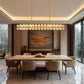 53 in. 60-Light Gold Crystal Rectangular Chandelier for Large Living Room, Dining Room