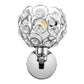 6.7 in. 1-Light Brushed Nickel Wall Sconce,with Crystal Dome Shade for Living Room Foyer