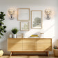 6.7 in. 1-Light Brushed Nickel Wall Sconce,with Crystal Dome Shade for Living Room Foyer