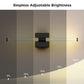 24 in. Black 1-Light LED Wall Sconce Set, Wireless Rechargeable Vanity Light Bar for Bedroom and Bathroom 2 Pack