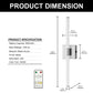24 in. Nickel 1-Light LED Wall Sconce Set, Wireless Rechargeable Vanity Light Bar for Bedroom and Bathroom