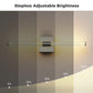 24 in. Nickel 1-Light LED Wall Sconce Set, Wireless Rechargeable Vanity Light Bar for Bedroom and Bathroom