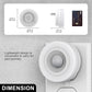 1-Light Motion Sensor Night Light Plug in 0. 6W Warm White, Automatic On/Off for Bedroom, Bathroom, Kids Room 2-Pack