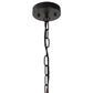 4-Light Black Drum Pendant Light, Convertible Semi Flush Mount Ceilingfor Dining Room,Bedroom, Foyer, Entryway