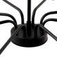 8 Light Modern Farmhouse Black and Gold Chandelier for Dining Room Over Table,Hanging Ceiling Candle Chandeliers