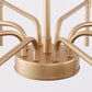 8-Light Modern Farmhouse Gold Chandelier for Dining Room Over Table,Hanging Ceiling Candle Chandeliers
