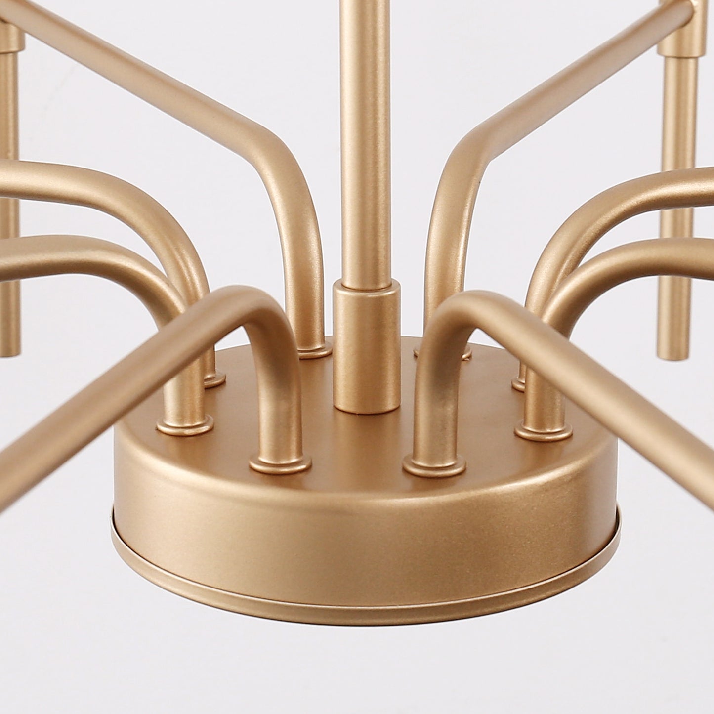 8-Light Modern Farmhouse Gold Chandelier for Dining Room Over Table,Hanging Ceiling Candle Chandeliers