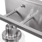 24 in. 3-Light Industrial Brushed Nickel Vanity Light Fixtures for Bathroom with Clear Glass Shades