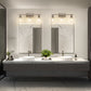 24 in. 3-Light Industrial Brushed Nickel Vanity Light Fixtures for Bathroom with Clear Glass Shades