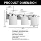 22 in. 3-Light Chrome Bathroom Vanity Light with Milk White Glass Shades for Mirror