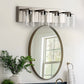 24 in. 4-Light Brushed Nickel Integrated LED Bathroom Vanity Light Fixture Dimmable with White/Neutral/Warm Light