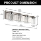 24 in. 4-Light Brushed Nickel Integrated LED Bathroom Vanity Light Fixture Dimmable with White/Neutral/Warm Light