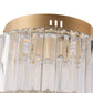 10 in. Gold Cylinder 1-Light Dimmable LED Flush Mount Ceiling Light Fixture with 3CCT Control