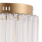 10 in. Gold Cylinder 1-Light Dimmable LED Flush Mount Ceiling Light Fixture with 3CCT Control