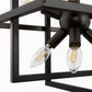 8-Light Black Modern Geometric Chandeliers, Industrial Adjustable Hanging Sputnik Pendant Light