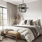 8-Light Black Modern Geometric Chandeliers, Industrial Adjustable Hanging Sputnik Pendant Light