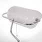 15 in. Silver Task and Reading Bankers Lamp with White Glass Shade and Pull Chain, 350° Adjustable Desk Lamp for Bedroom