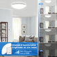 13 in. White Round Dimmable LED Flush Mount Ceiling Light in Daylight White 6000K with ETL Certified