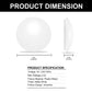 13 in. White Round Dimmable LED Flush Mount Ceiling Light in Daylight White 6000K with ETL Certified