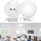 13 in. White Round Dimmable LED Flush Mount Ceiling Light in Daylight White 6000K with ETL Certified